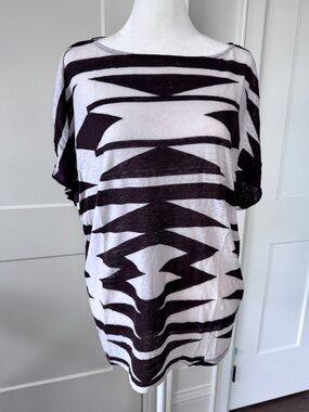 Ralph Lauren* Aztec Patten Linen Top